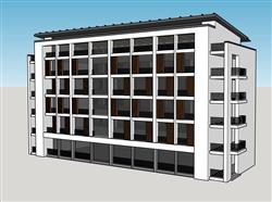 学生宿舍建筑SU模型
