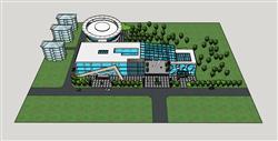 博物馆建筑SU模型