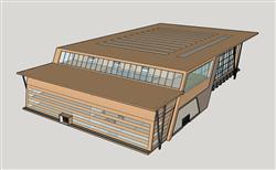 体育馆建筑SU模型