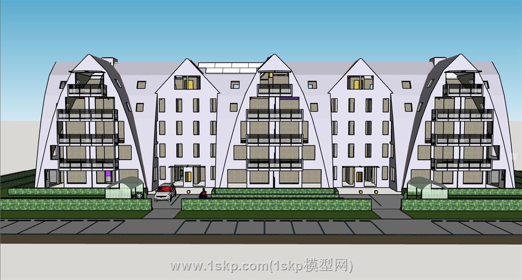 住宅楼建筑SU模型