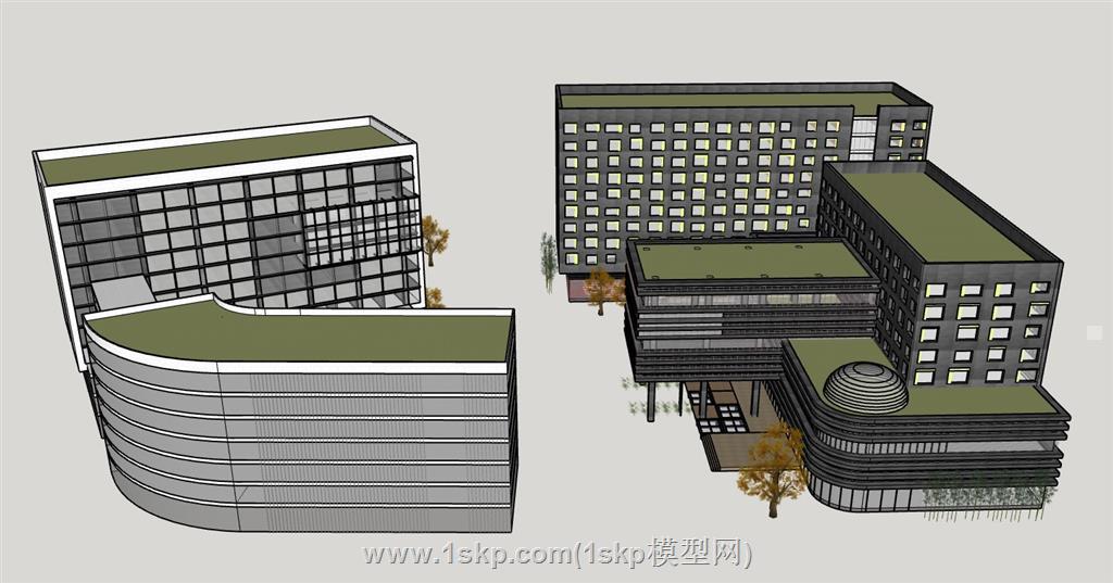 产业园建筑SU模型