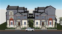 民国别墅住宅SU模型