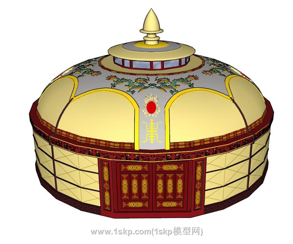 大帐蒙古包SU模型