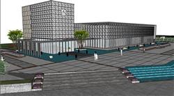 示范区建筑SU模型