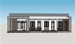 平房民宿建筑SU模型