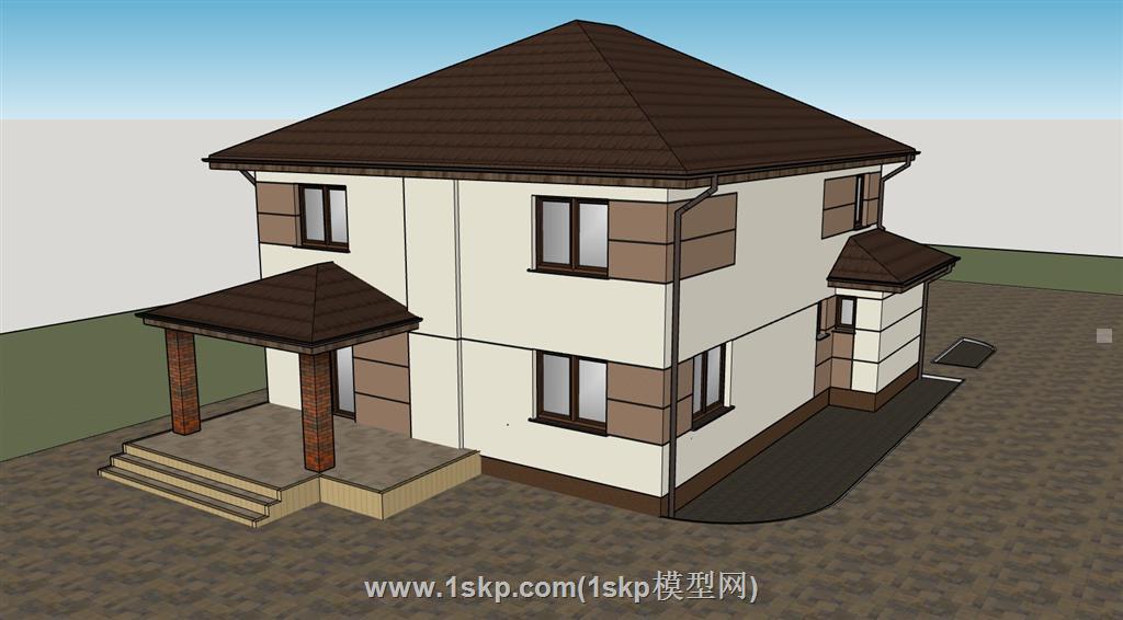 东南亚别墅住宅SU模型