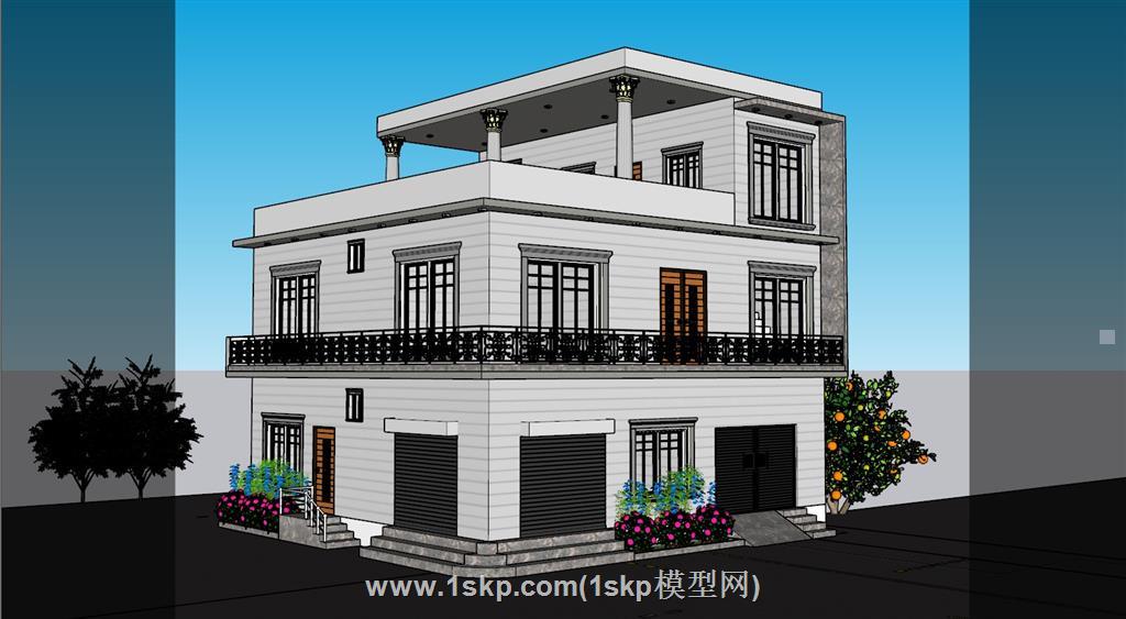 住宅自建房SU模型