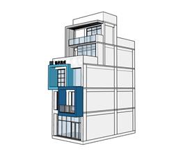 自建房SU模型