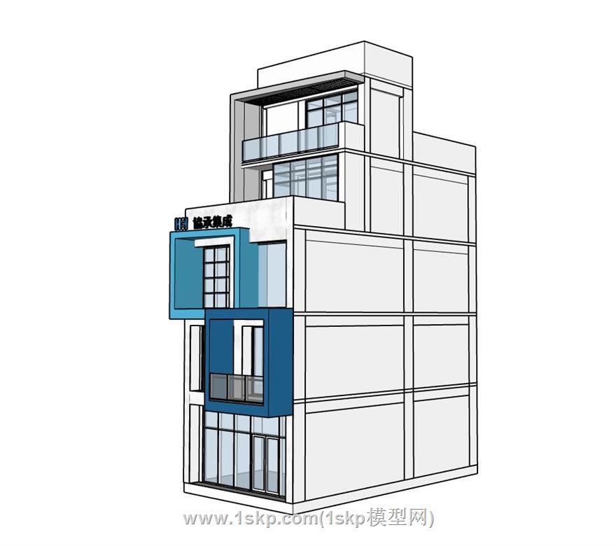 自建房SU模型