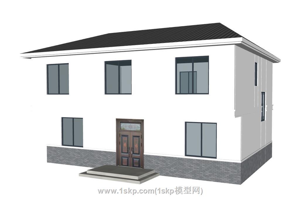 自建房民房SU模型