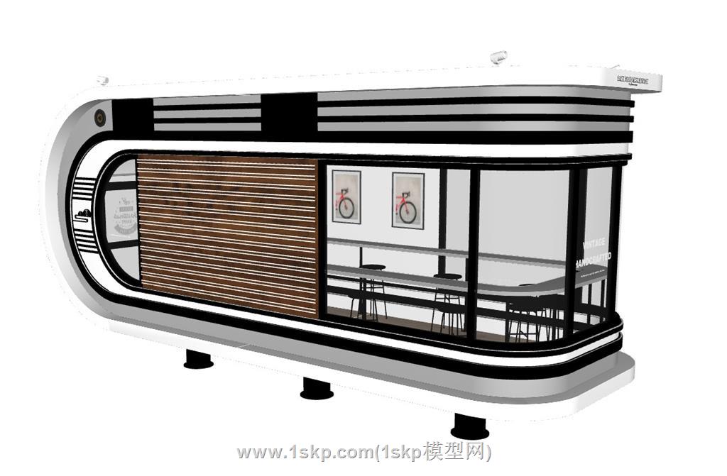移动车餐厅SU模型