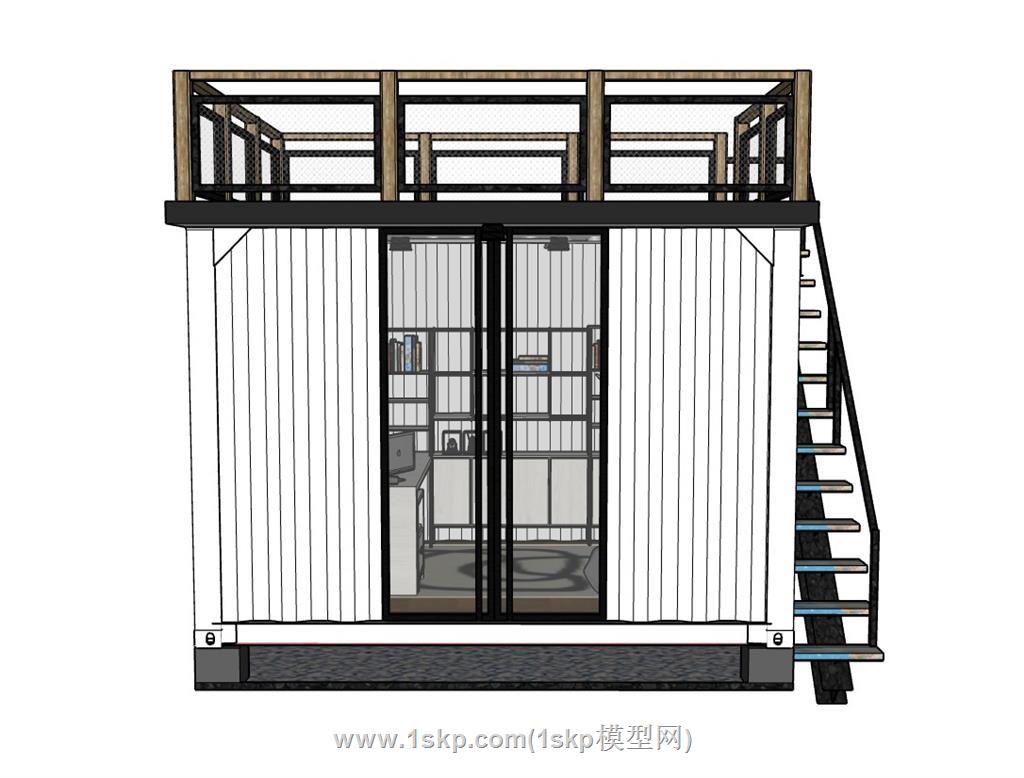 工作室集装箱SU模型
