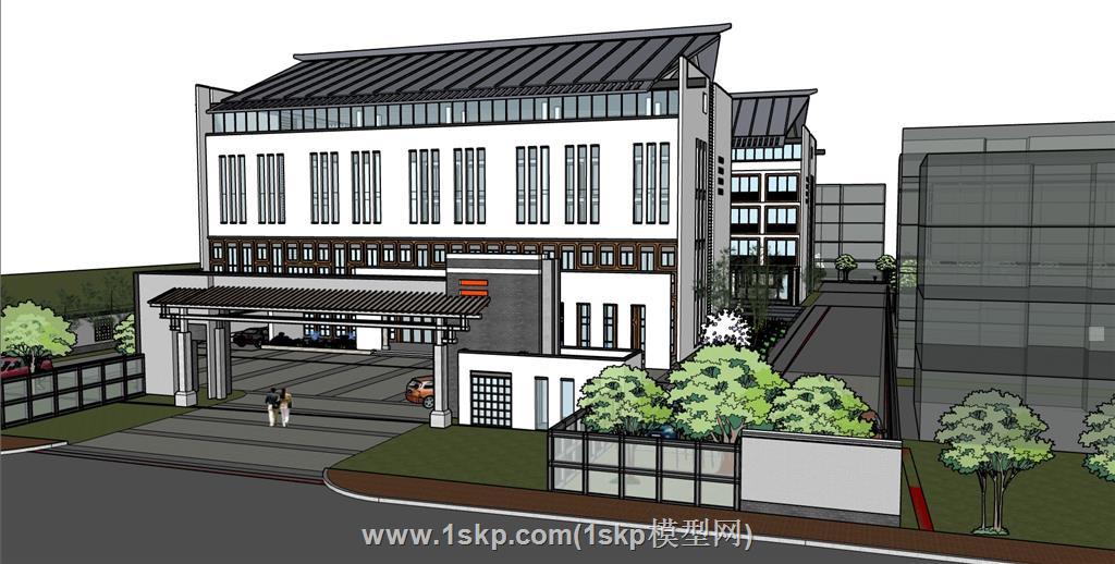 校园学校SU模型