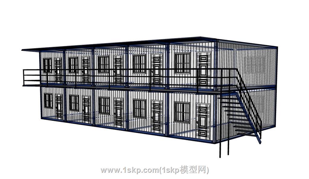 板房集装箱SU模型