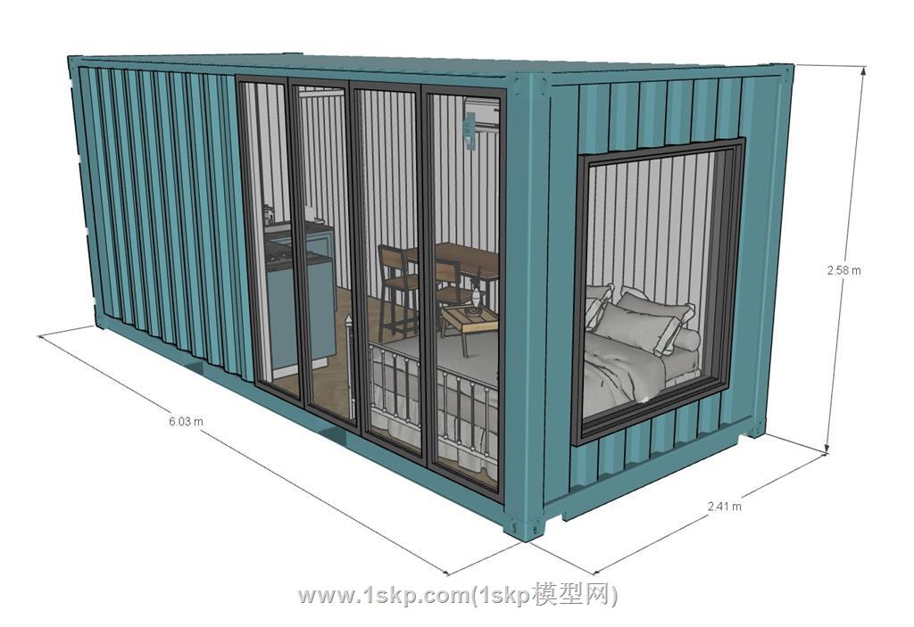 集装箱住宅SU模型