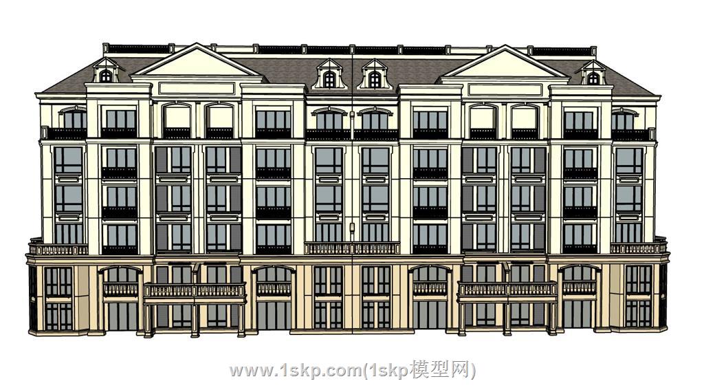 公寓住宅建筑SU模型