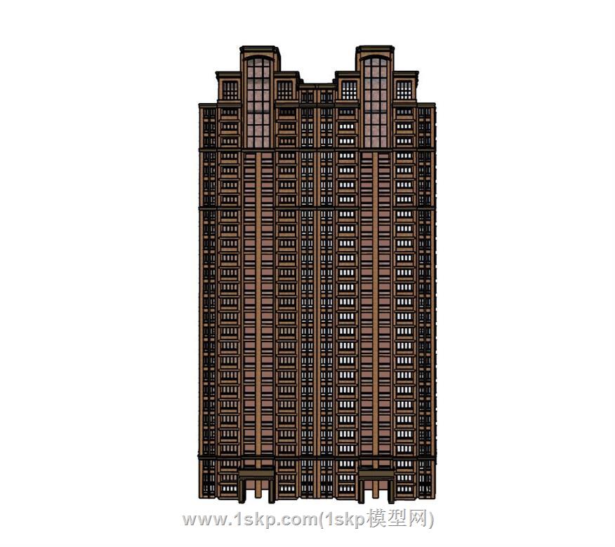 高层建筑住宅SU模型