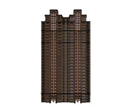 高层建筑住宅SU模型