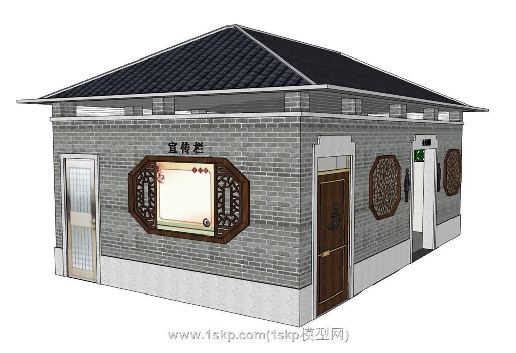 公厕厕所SU模型