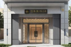 入户门新中式单元SU模型