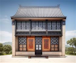 山西民居SU模型