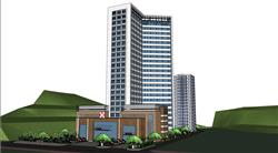 医院建筑SU模型