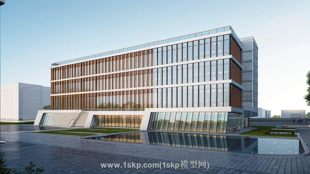厂区办公楼建筑SU模型