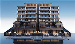 叠拼别墅建筑SU模型