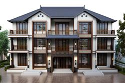 中式别墅自建房SU模型