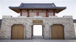 城门城楼城关SU模型