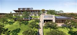 山地建筑休闲区SU模型