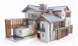 中式徽派建筑SU模型