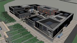 博物馆建筑SU模型