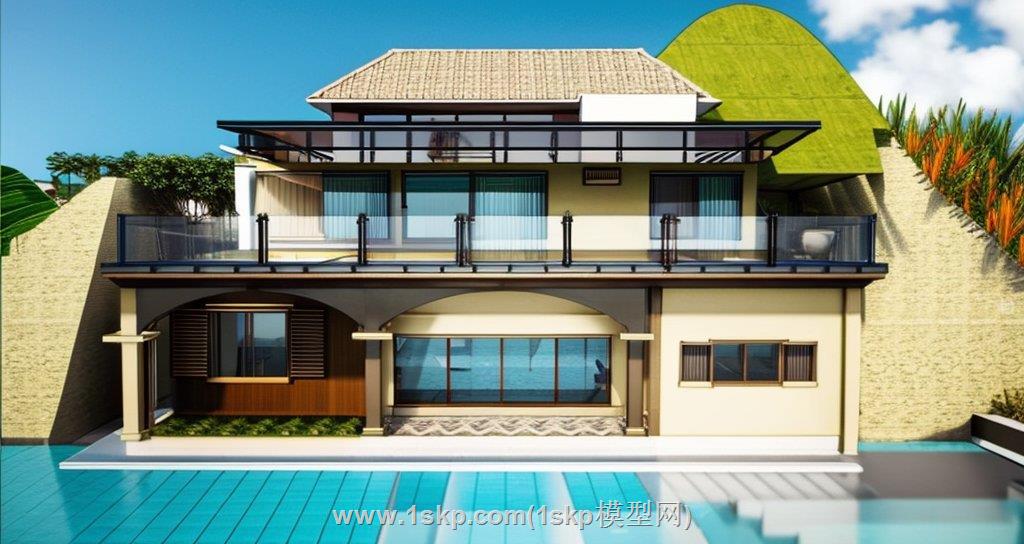 欧式住宅别墅SU模型