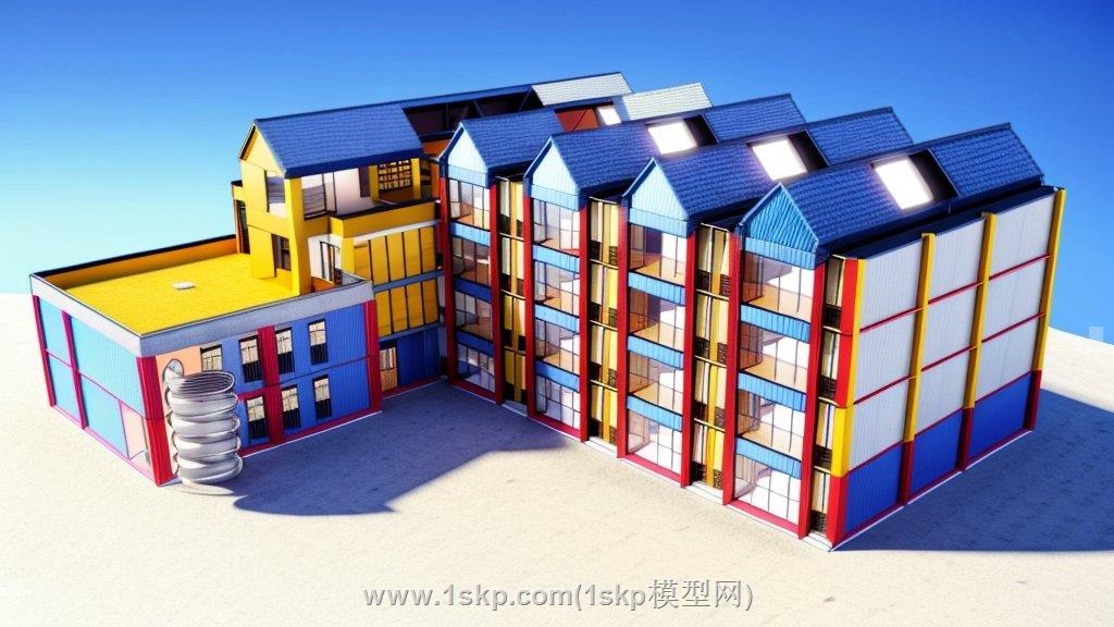 幼儿园建筑学校SU模型