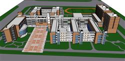 学校建筑SU模型