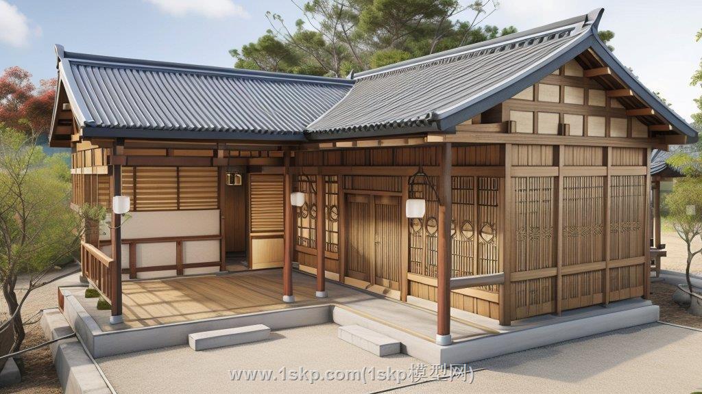 川西木屋民居SU模型