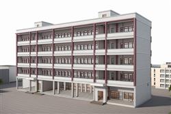 学校宿舍楼SU模型