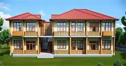美式公寓住宅楼SU模型