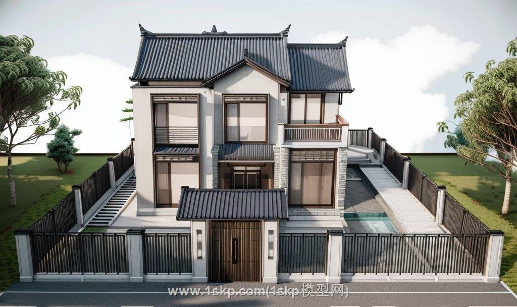 川西乡村别墅SU模型