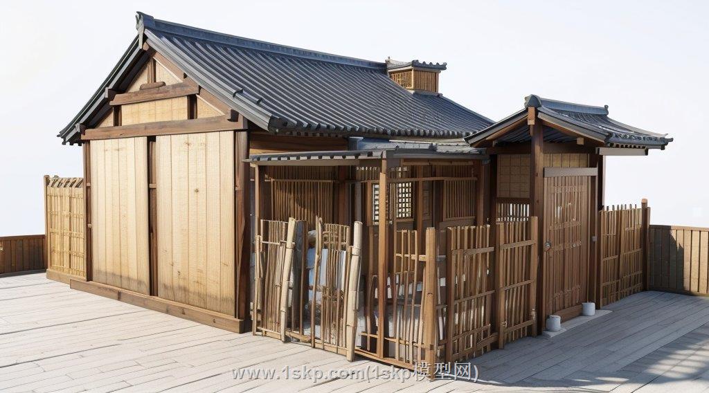 古代仿古民居SU模型
