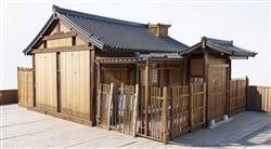 古代仿古民居SU模型