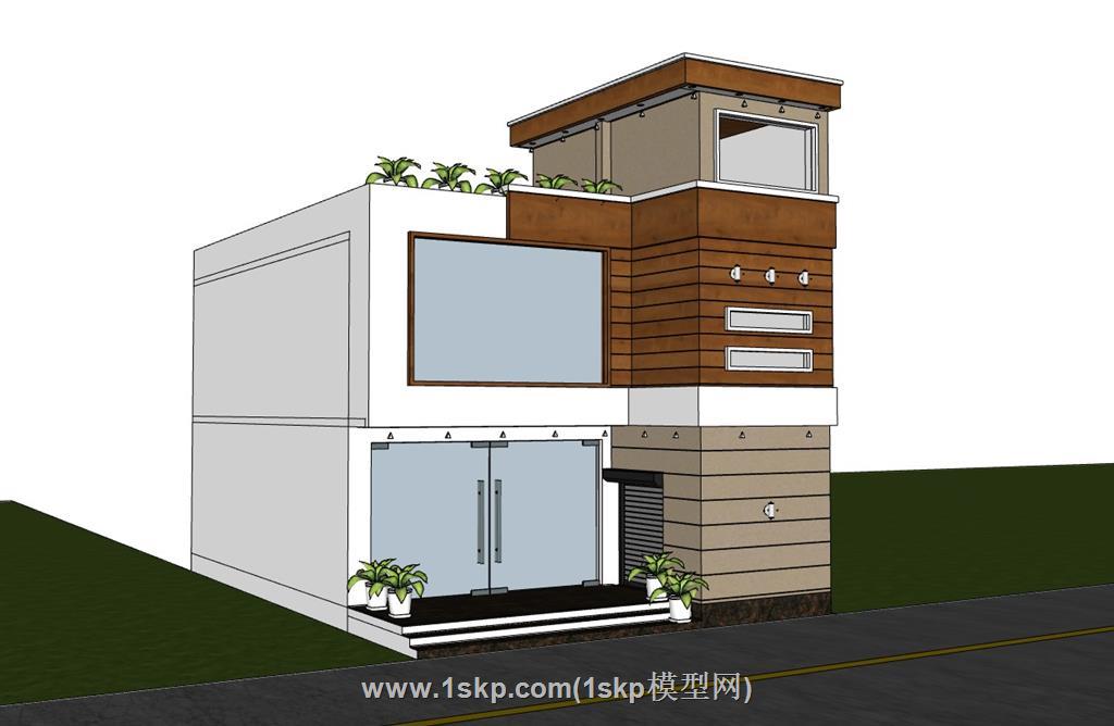 私人楼房住宅SU模型