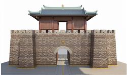古代城门城楼城关SU模型