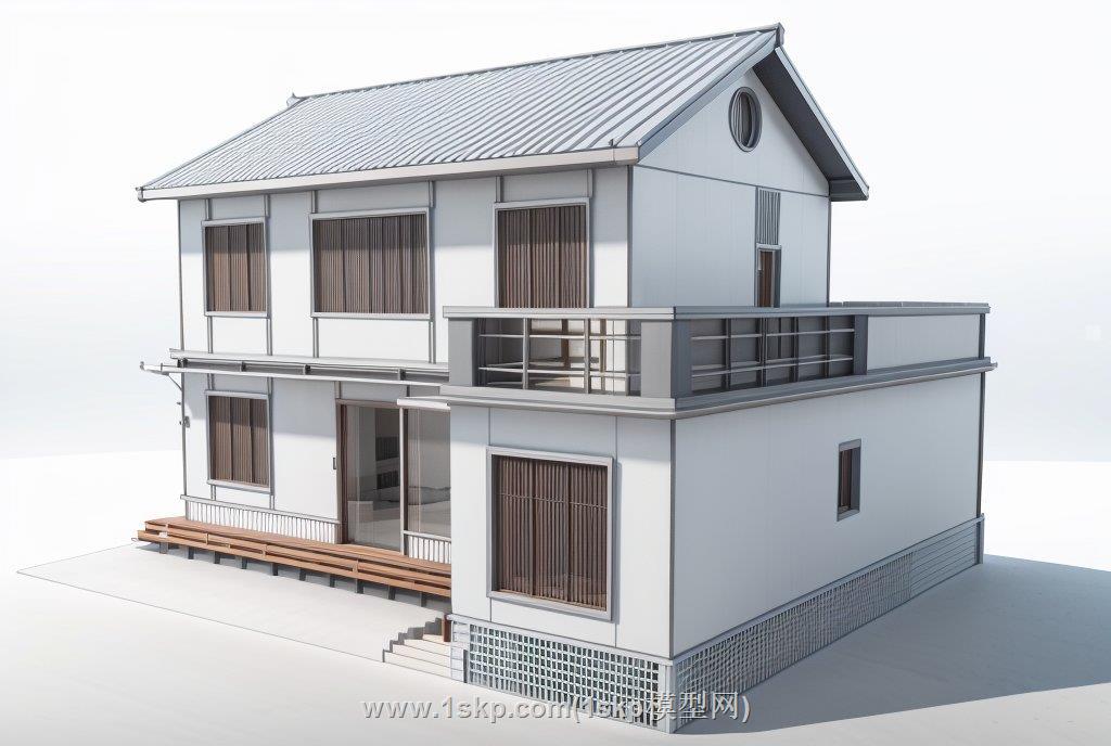 乡村自建房别墅SU模型