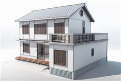 乡村自建房别墅SU模型