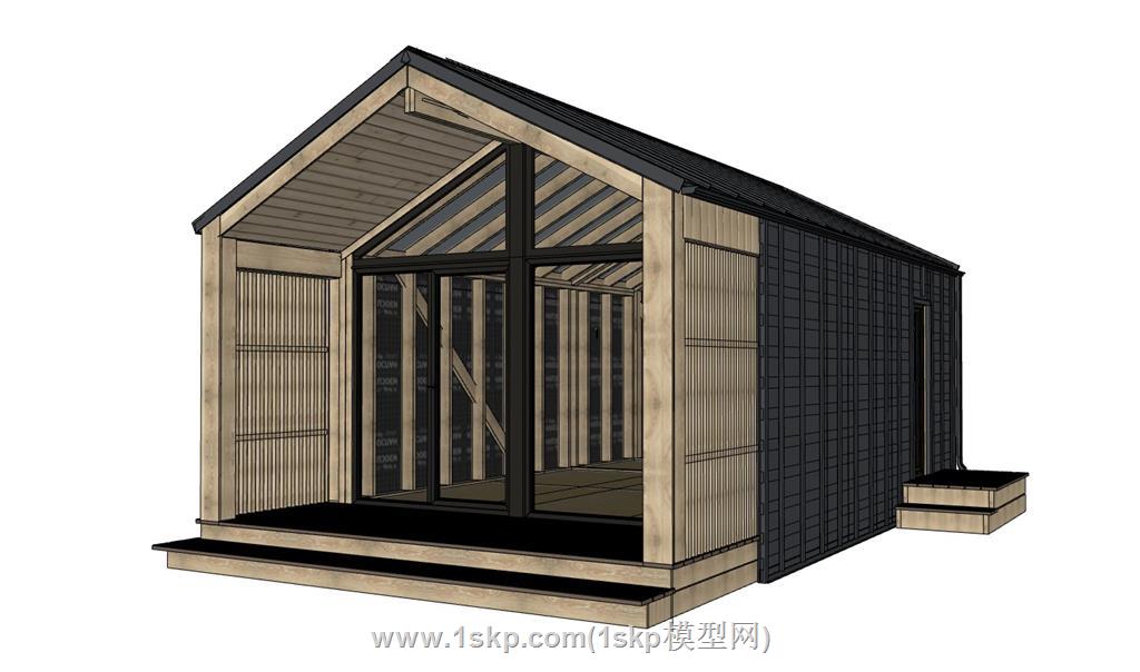 三角木屋SU模型