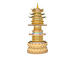 佛塔古塔莲花塔