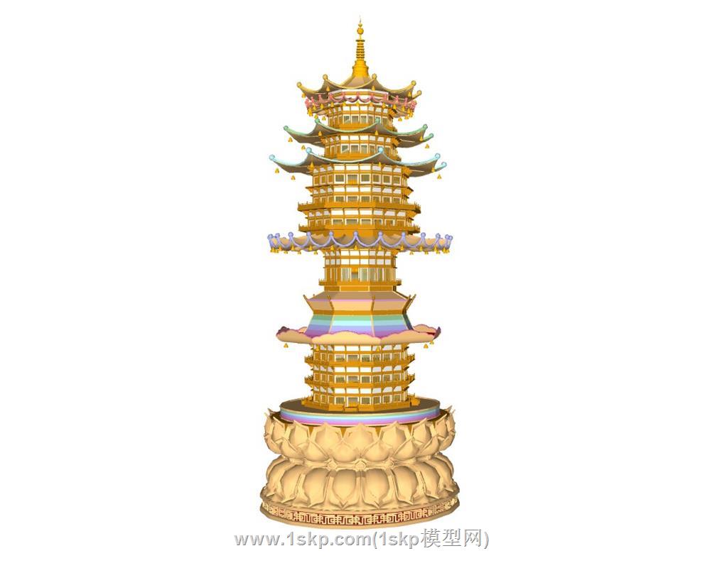 佛塔古塔莲花塔