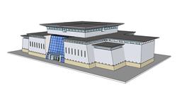 博物馆建筑SU模型